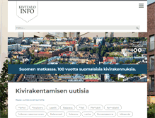 Tablet Screenshot of kivitaloinfo.fi